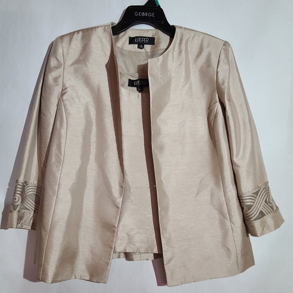 Kasper 3 piece suit set skirt and jacket formal wear - Picture 5 of 15